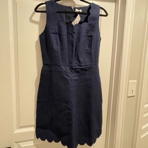 NWT JCrew Linen Scalloped Tank Dress